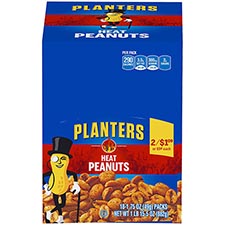 Planters Heat Peanuts 18ct Box