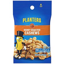 Planters Honey Roasted Cashews 3oz Bag