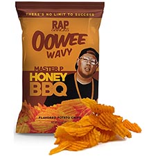RAP SNACKS Oowee Wavy Master P Honey BBQ 2.5oz Bag