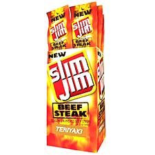 Slim Jim Teriyaki Beef Steak 2oz 18ct