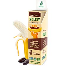 Solely Fruit Jerky Organic Banana with Cacao 12ct Box