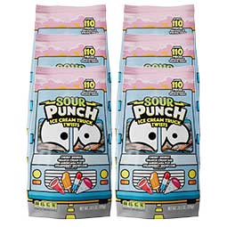 Sour Punch Twists Ice Cream Truck 110 piece 6ct Box