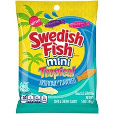 Swedish Fish Mini Tropical 5oz Bag