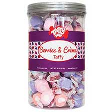 Taffy Town Berries and Creme Salt Water Taffy 18oz Gift Canister