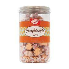 Taffy Town Pumpkin Pie Salt Water Taffy 18oz Gift Canister