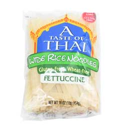 Taste of Thai Wide Rice Noodles Fettuccine 1lb