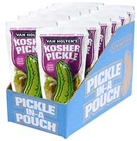Van Holtens Jumbo Kosher Garlic Dill Pickle Pouches 12ct