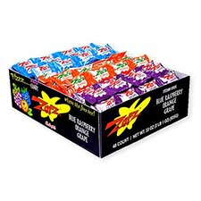 Zotz Fizz Power Candy Blue Raspberry Orange and Grape 48ct Box
