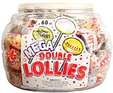 Smarties Mega Wrapped Double Lollies 60CT Jar