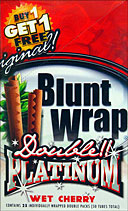 BLUNT WRAP DOUBLE PLATINUM - WET CHERRY - 25 PACKS OF 2