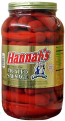 Hannahs Pickled Sausage 4lb 39ct Jar