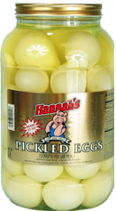 Hannahs White Pickled Eggs 4.5lb Jar