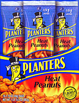 Planters Heat Peanuts 18 1.50oz Tubes