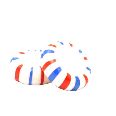Quality Candy Red White Blue Starlight Mints 1lb
