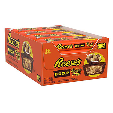 Reeses Big Cup With Reeses Puff King 16ct Box