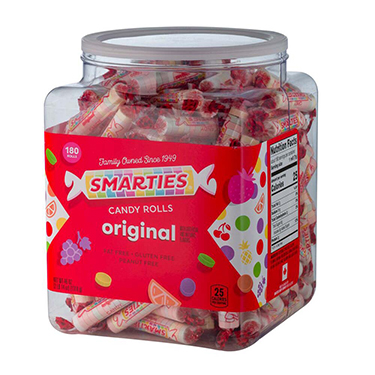 Smarties Original Candy Rolls 180ct Tub