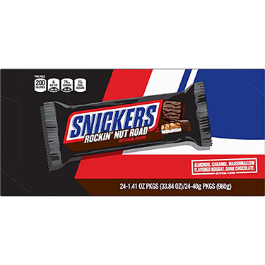 Snickers Rockin Nut Road 1.41oz 24ct Box