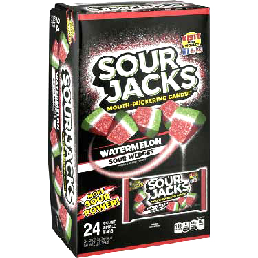 Sour Jacks Watermelon Wedges 2oz 24ct Box