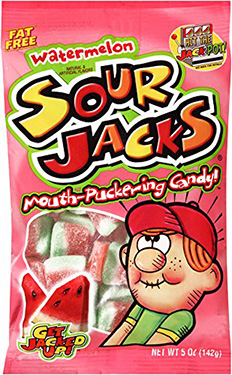 Sour Jacks Watermelon Sour Wedges 5oz Bag
