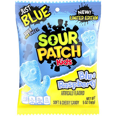 Sour Punch Blue Raspberry Bites 5oz Bag