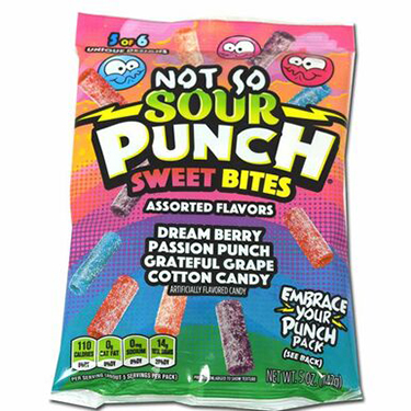 Sour Punch Not So Sour Bites 5oz Bag