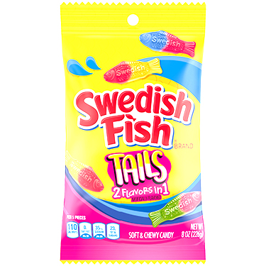Swedish Fish Assorted Big Tails 8oz Bag