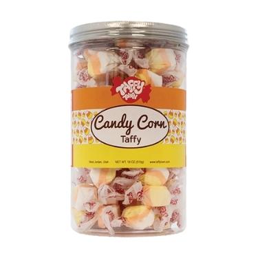 Taffy Town Candy Corn Salt Water Taffy 18oz Gift Canister