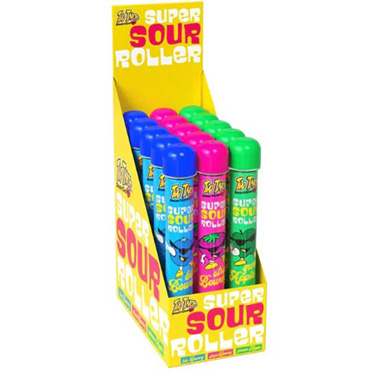 Too Tarts Sour Super Roller Candy 3.5oz 15ct Box Expires March 30th 2025