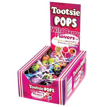 Tootsie Pops Wild Berry 100ct Box