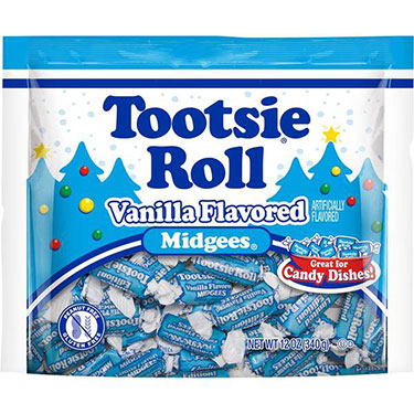Tootsie Roll Midgees Christmas Vanilla 12 oz
