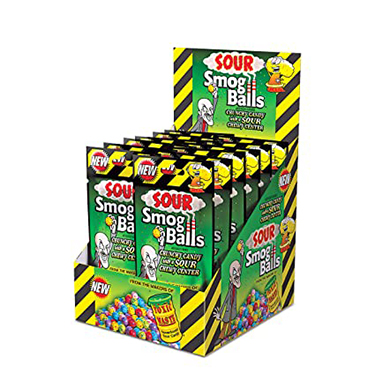 Toxic Waste Sour Smog Balls Box 12ct Box