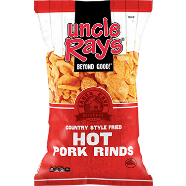 Uncle Rays Pork Rinds Hot 2oz 12ct