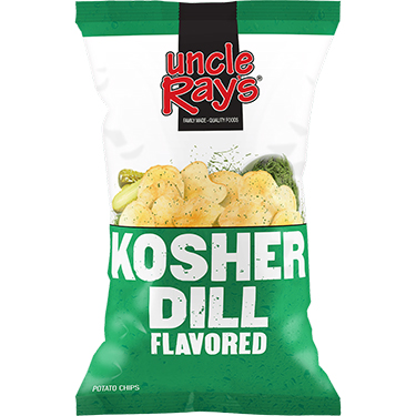 Uncle Rays Potato Chips Kosher Dill 3oz 12ct