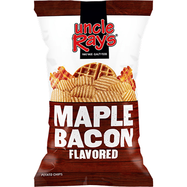 Uncle Rays Potato Chips Maple Bacon 3oz 12ct