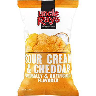 Uncle Rays Potato Chips Sour Cream and Cheddar 3oz 12ct