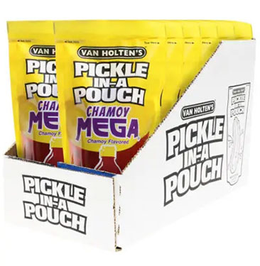 Van Holtens Jumbo Chamoy Mega Pickle Pouches 12ct