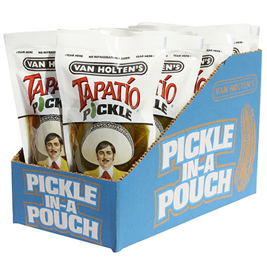 Van Holtens Jumbo Tapatio Pickle Pouches 12ct