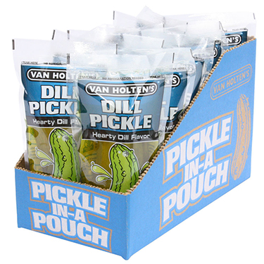Van Holtens Large Dill Pickle Pouches 12ct