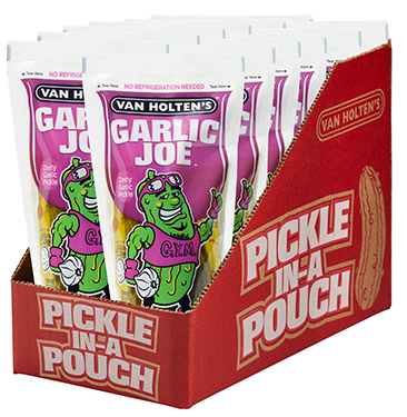 Van Holtens Garlic Joe Pickle Pouches 12ct