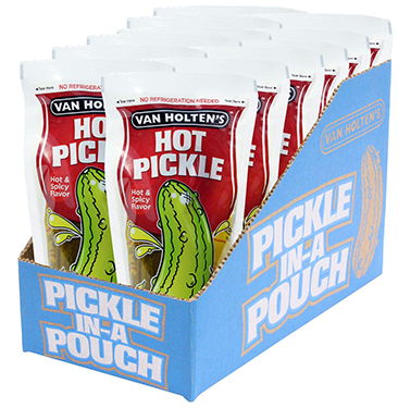 Van Holtens Large Hot Pickle Pouches 12ct