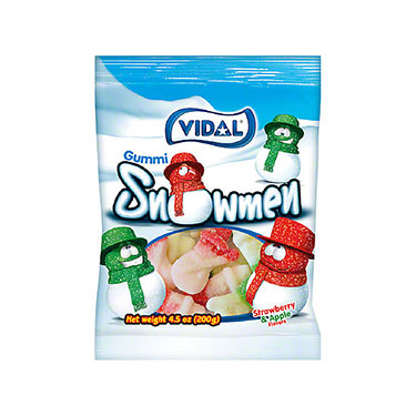 Vidal Christmas Gummi Sugared Snowmen 4.5oz Bag