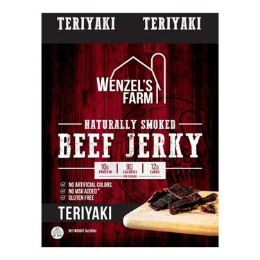 Wenzels Teriyaki Jerky 3oz Bag