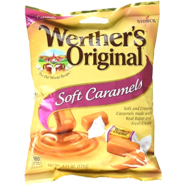 Werthers Original Soft Caramels 4.51oz Bag