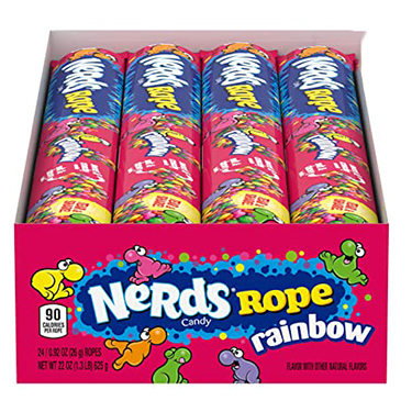 Wonka Nerds Rope Rainbow 24ct Box