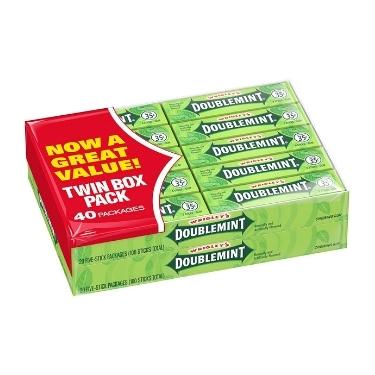 Wrigleys Doublemint Gum 40ct Box