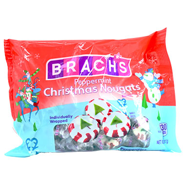 Brachs Holiday Peppermint Nougats 11oz Bag