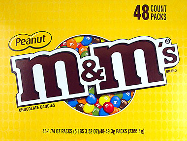 MandM Peanut 48CT Box - CandyRetailer.com