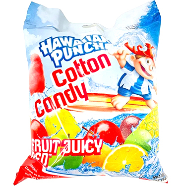 Hawaiian Punch Cotton Candy Fruit Juicy Red 1.5 oz Bag