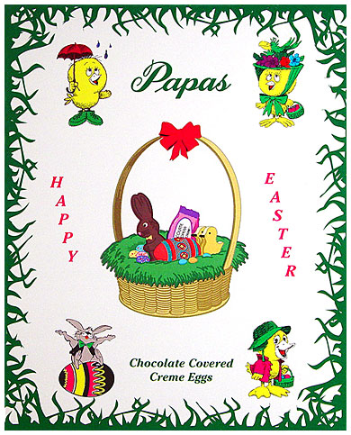 Papas Chocolate Covered Mint Cream Eggs 24CT Box