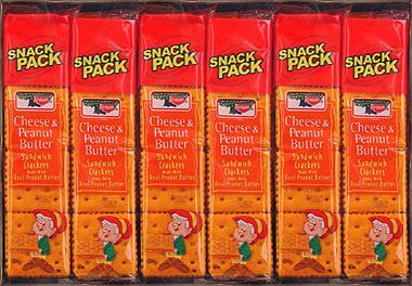 Keebler Cheese and Peanut Butter Crackers 12ct Box
